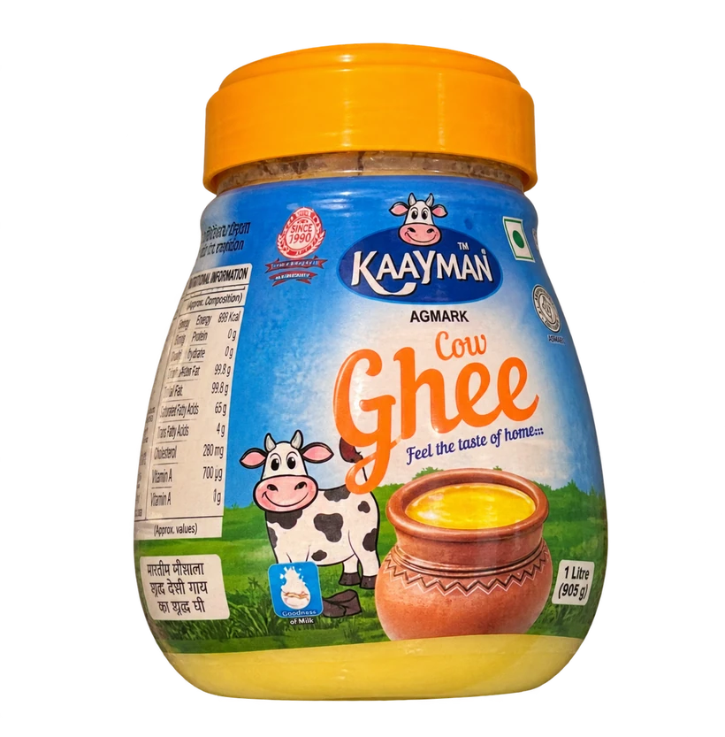 Kaayman Cow Ghee 1 litre jar